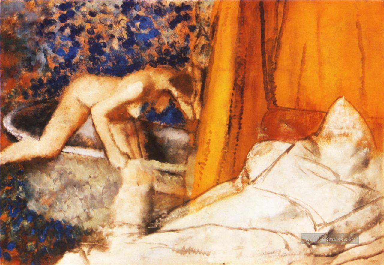 das Bad 1890 Edgar Degas Ölgemälde